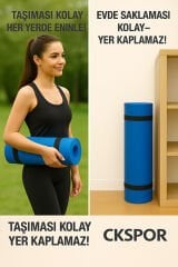 10MM Mavi Pilates Matı – Kalın Yoga, Pilates ve Spor Minderi