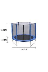 183 CM Trambolin – Büyük Boy Fileli Dış Mekan Trambolini