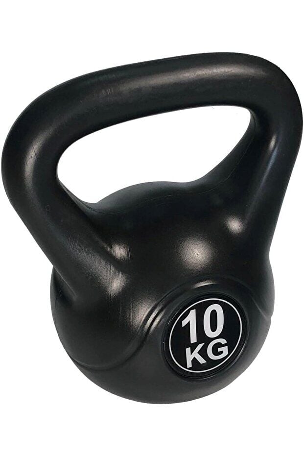 10 KG Kettlebell Siyah – Profesyonel Ev ve Spor Egzersizi