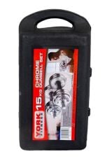 15KG Krom Çantalı Dambıl Seti – Spor ve Egzersiz Dambıl Seti