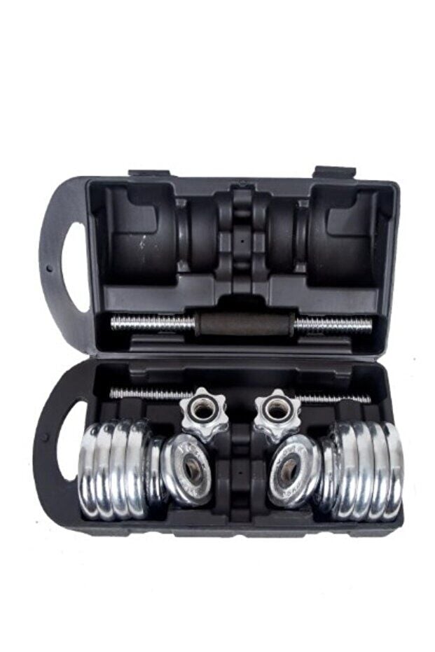 30KG Krom Çantalı Dambıl Seti – Ev ve Profesyonel Fitness Dambılları