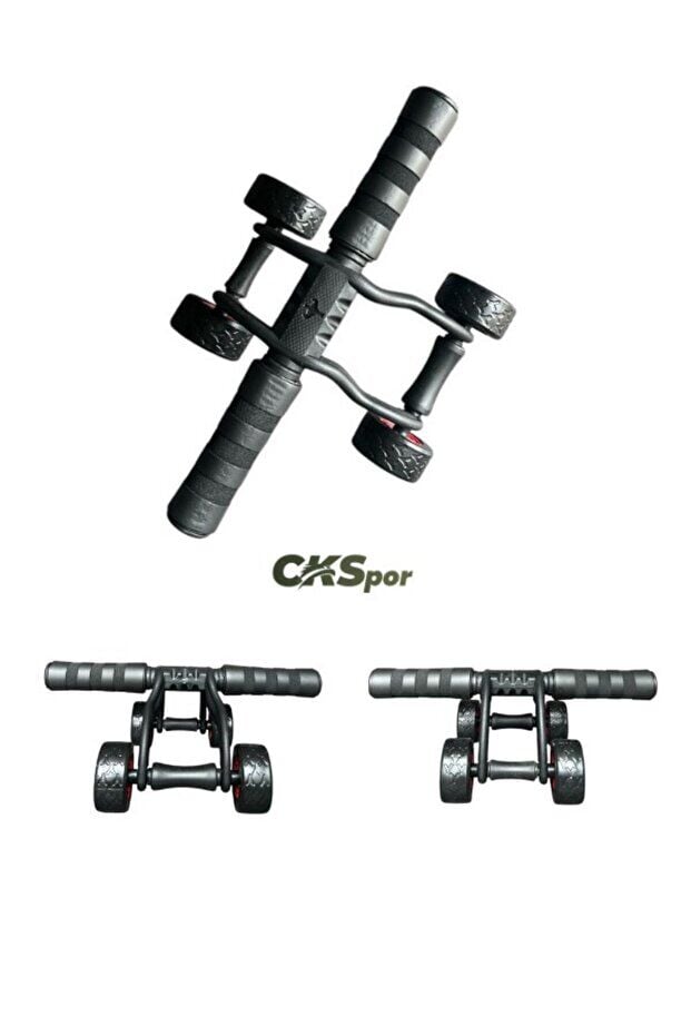 4 Tekerlekli Mekik Aleti – Karın Kası Çalıştırma & Evde Spor Ekipmanı