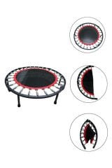 102 CM Katlanabilir Trambolin – Taşınabilir Egzersiz Kırmızı Trambolini