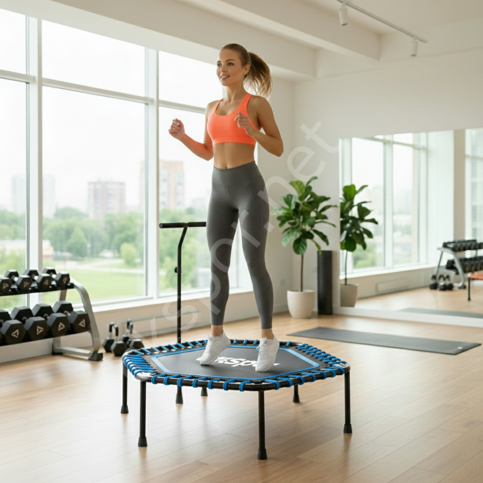 135 CM Tutunmalı Step Trambolin Mavi