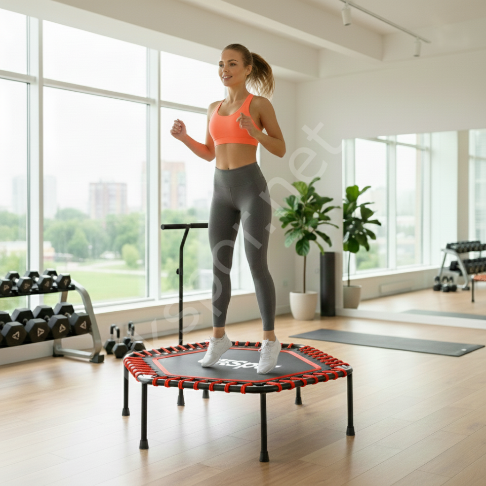 135 CM Tutunmalı Step Trambolin Kırmızı