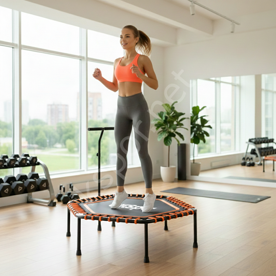 135 CM Tutunmalı Step Trambolin Turuncu