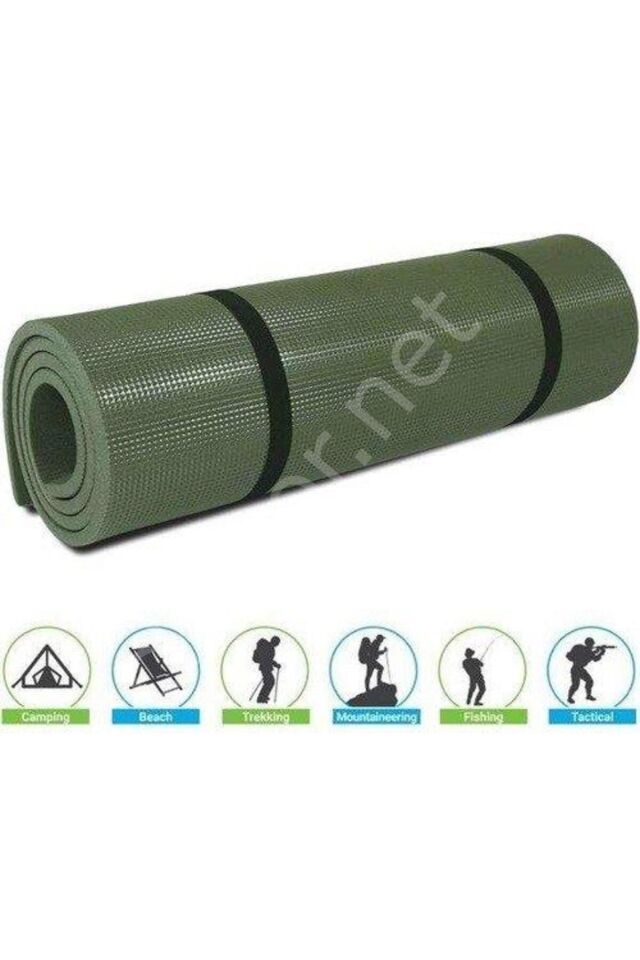 Spor Kamp Haki Renk Pilates Yoga Matı – Kaymaz, Çok Amaçlı, Egzersiz Minderi CKS-19HK