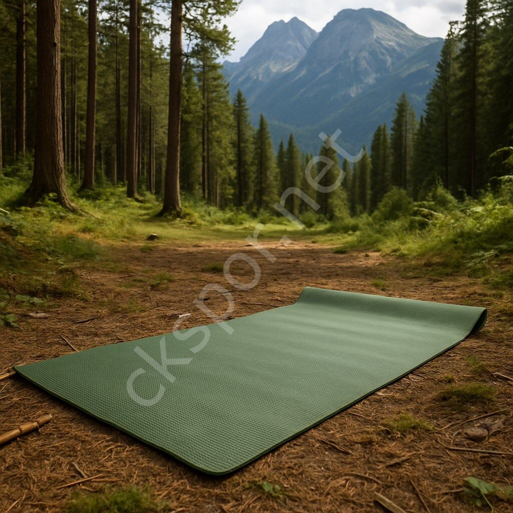 Spor Kamp Haki Renk Pilates Yoga Matı – Kaymaz, Çok Amaçlı, Egzersiz Minderi CKS-19HK