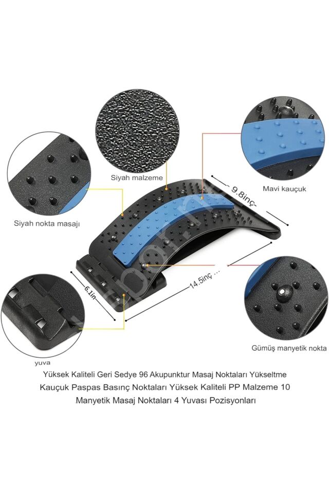 Bel Ve Sırt Esneme Masaj Egzersiz Aleti