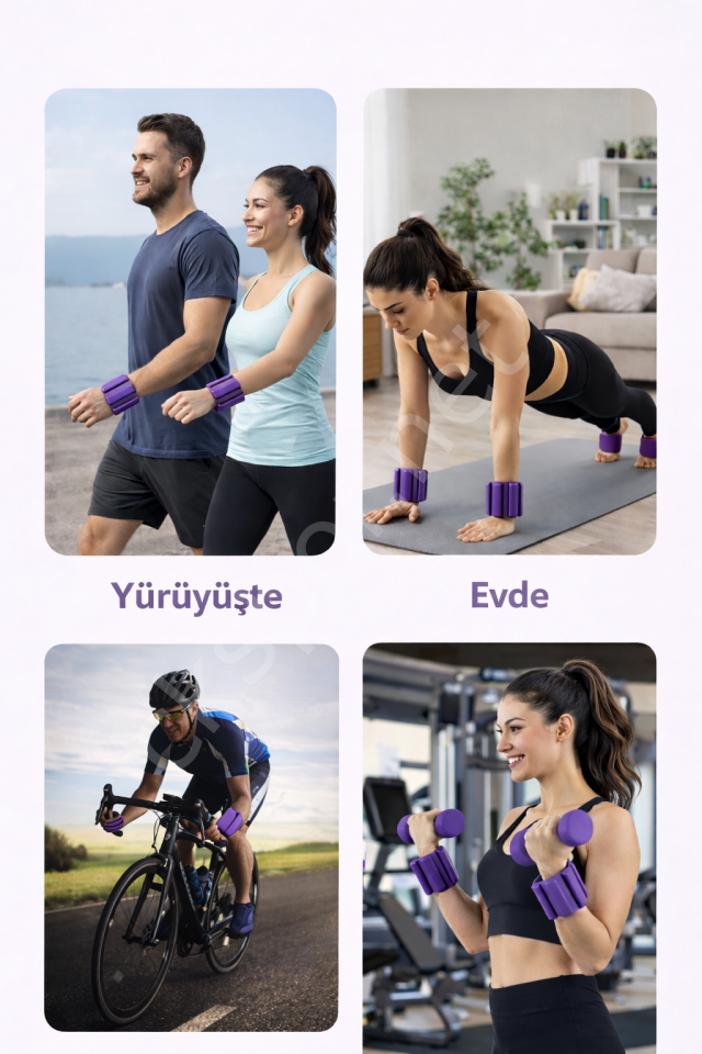 CKSPOR Ayarlanabilir Bilek ve Ayak Ağırlığı 500 gr x 2 Adet – Fitness ve Antrenman Aksesuarı