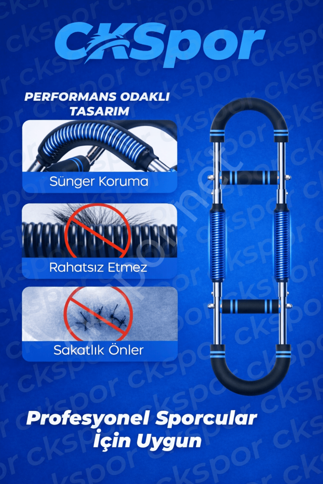 CKSPOR PRO Bilek ve Ön Kol Güçlendirme Aparatı – Çelik Dirençli Taşınabilir Fitness Aleti