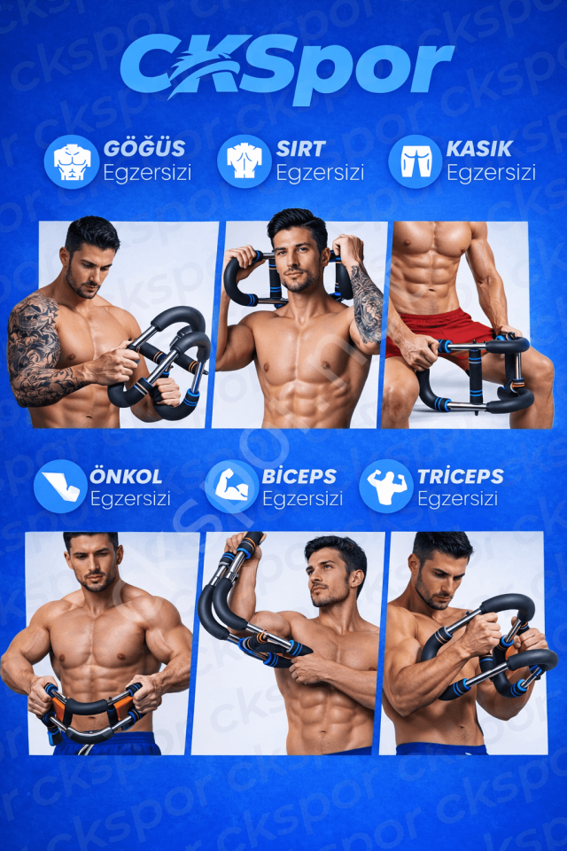 CKSPOR PRO Bilek ve Ön Kol Güçlendirme Aparatı – Çelik Dirençli Taşınabilir Fitness Aleti