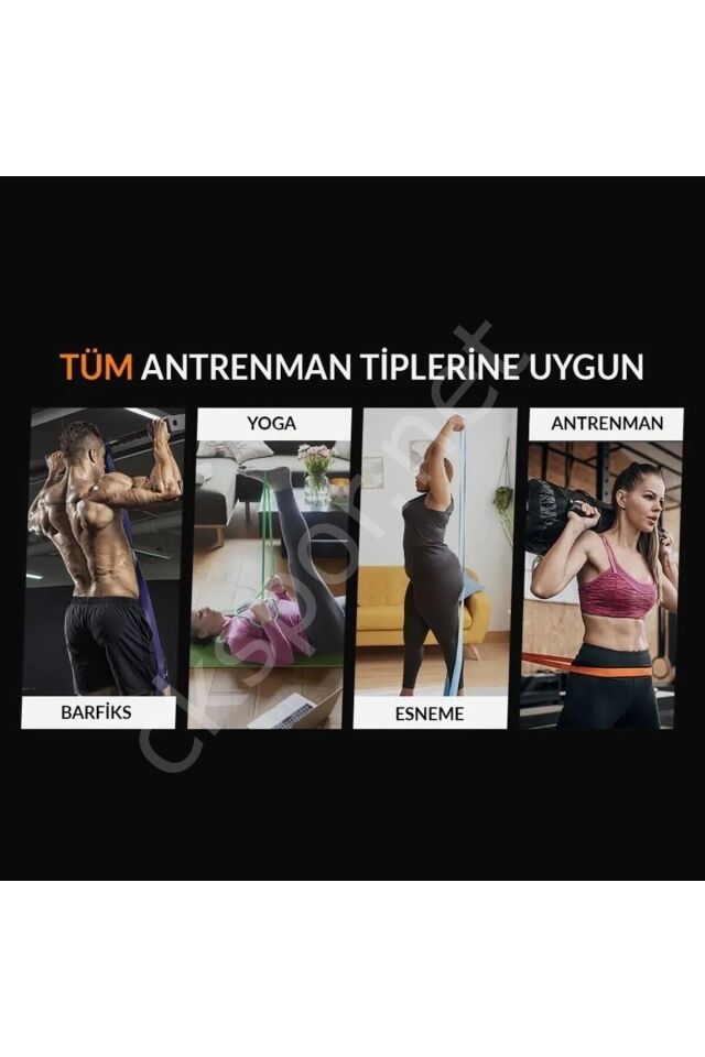 CKSpor 50 Kg Çift Sert Loop Direnç Bandı / Barfiks Lastiği Süper Loop Bandı