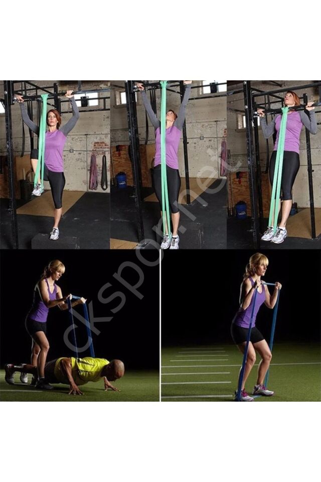 CKSpor 50 Kg Çift Sert Loop Direnç Bandı / Barfiks Lastiği Süper Loop Bandı