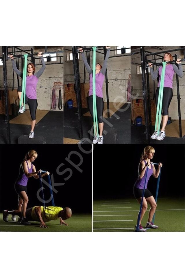 CKSpor 50 Kg Çift Sert Loop Direnç Bandı / Barfiks Lastiği Süper Loop Bandı