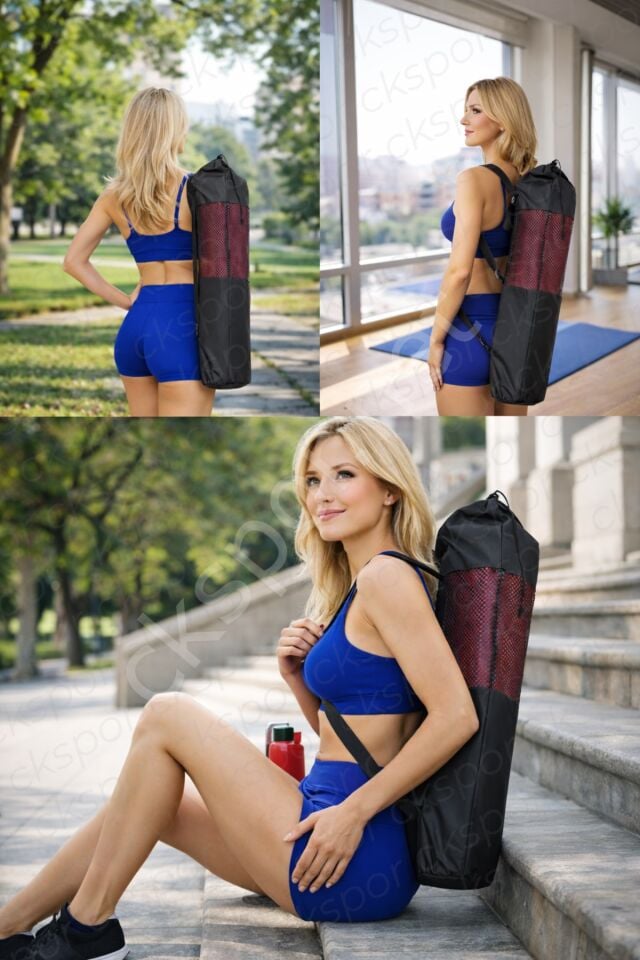 6 mm TPE Kaymaz Pilates Yoga Matı 180x60 cm Taşıma Çantalı Profesyonel Spor Matı – Özel Seri