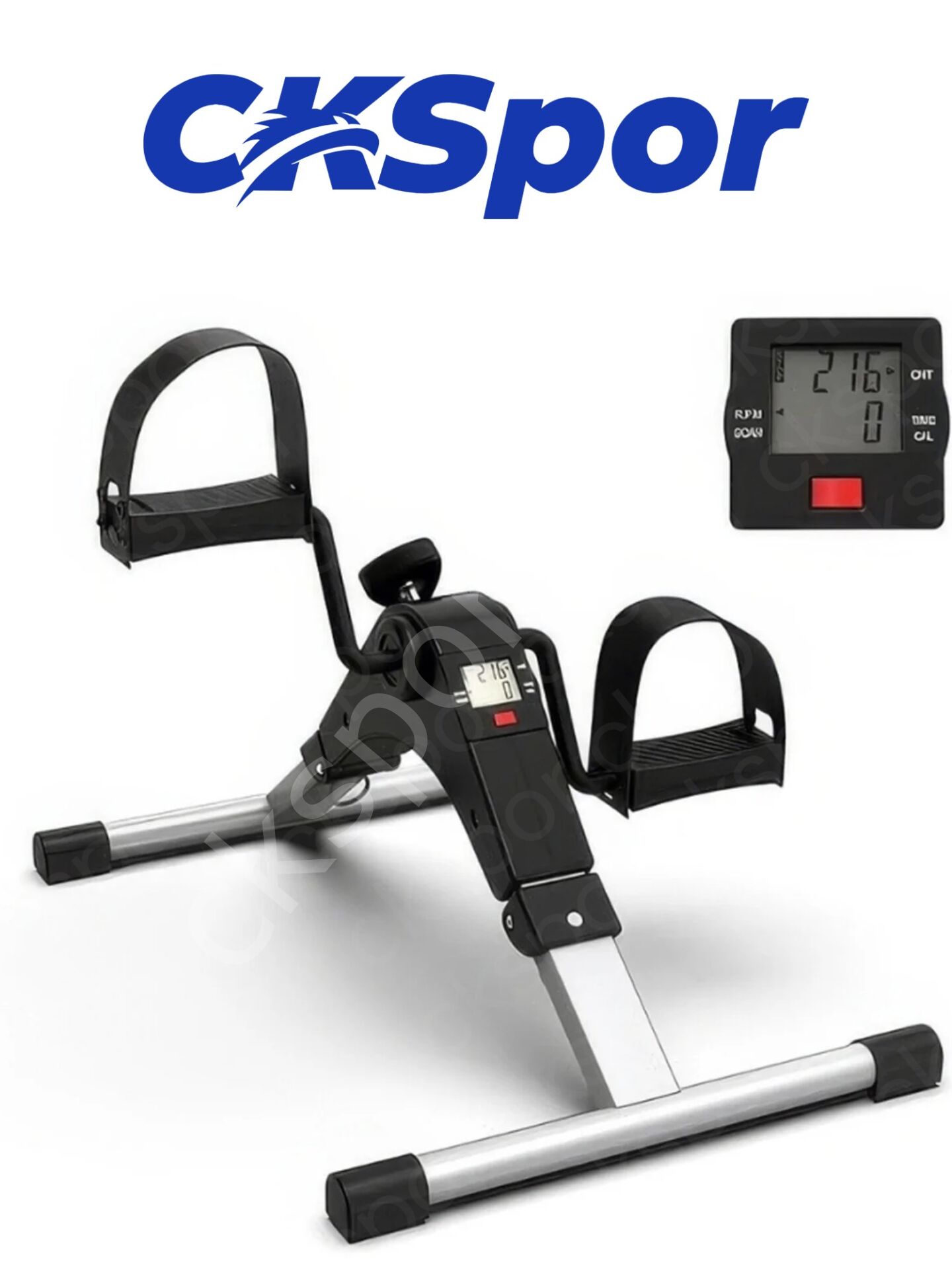 Mini Taşınabilir El ve Ayak Kondisyon Bisikleti - Katlanabilir LCD Ekranlı Masa Altı Egzersiz Aleti