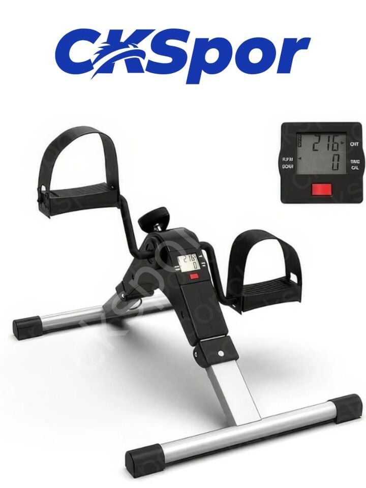 Mini Taşınabilir El ve Ayak Kondisyon Bisikleti - Katlanabilir LCD Ekranlı Masa Altı Egzersiz Aleti