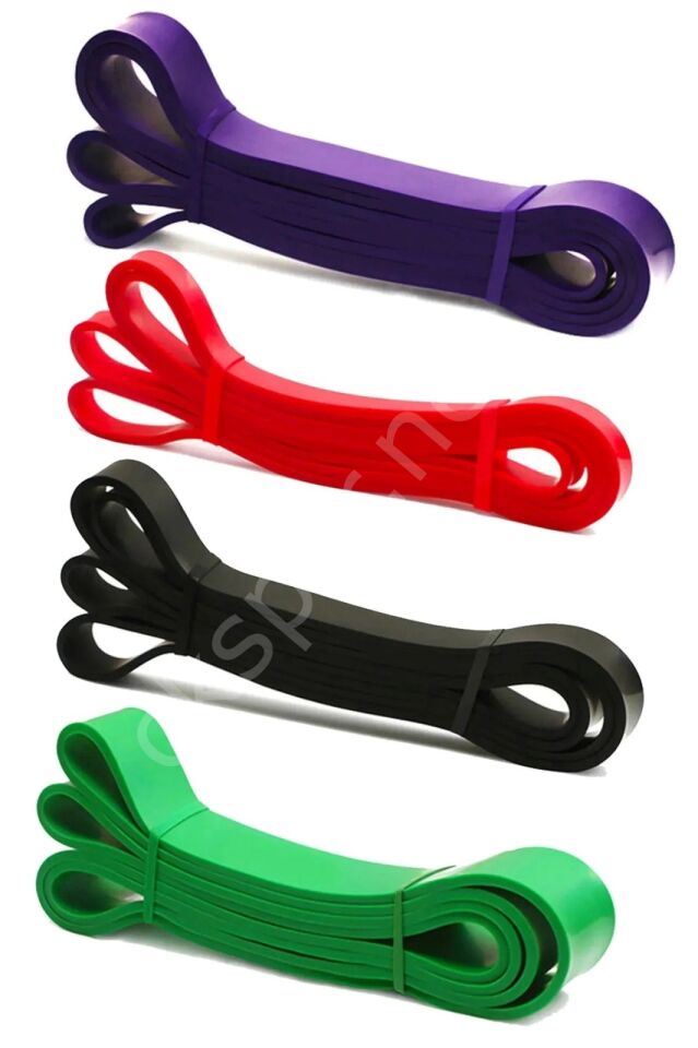 32 Mm Mor Güç Bandı Fitness Resistance Powerband En Sert Direnç Lastiği Pilates Latex Aerobik Squat