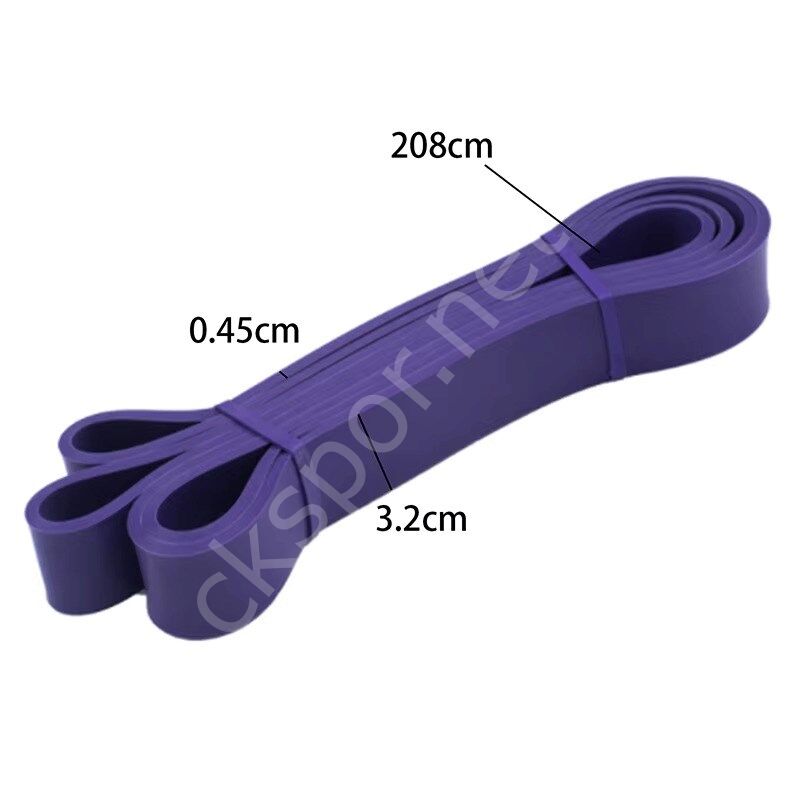32 Mm Mor Güç Bandı Fitness Resistance Powerband En Sert Direnç Lastiği Pilates Latex Aerobik Squat