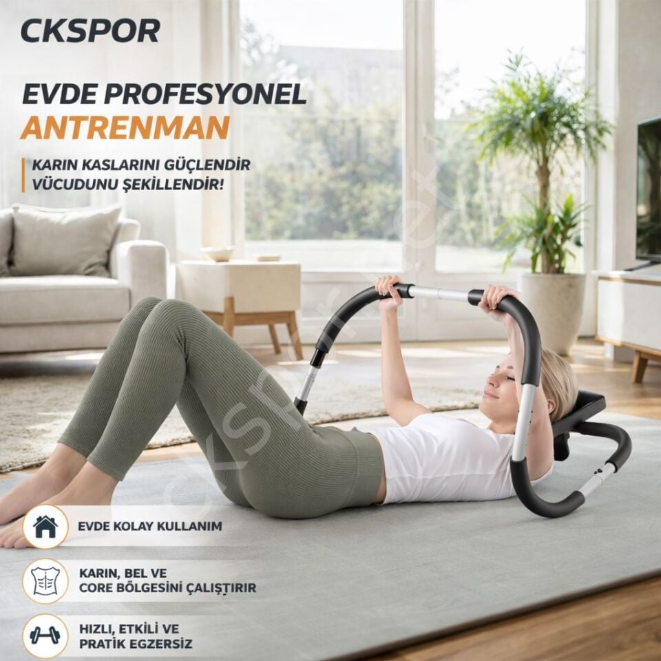 Mekik Aleti Karın Kası (Sixpack & Adonis) Evde Spor Egzersiz Aleti
