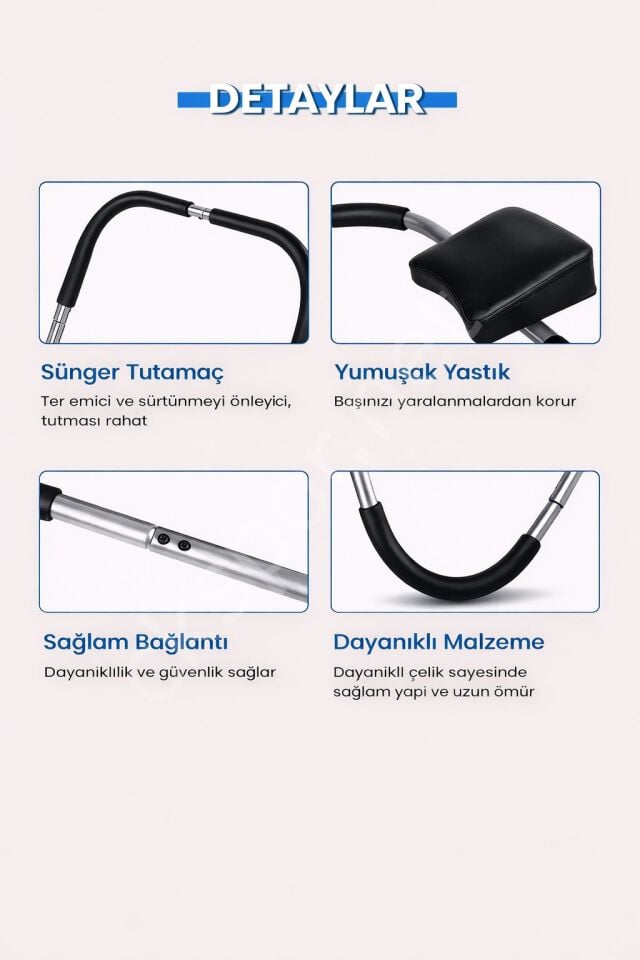 Mekik Aleti Karın Kası (Sixpack & Adonis) Evde Spor Egzersiz Aleti