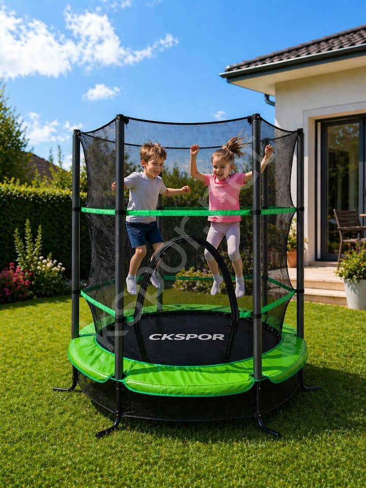 140 cm (55 inç) Tam Boy Koruma Fileli Çocuk Trambolini Güvenlik Fileli Trambolin