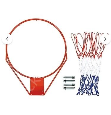 CKSpor Basketbol Potası ve Filesi 45 Cm Çember Çapı Duvara Monte Basketbol Çemberi