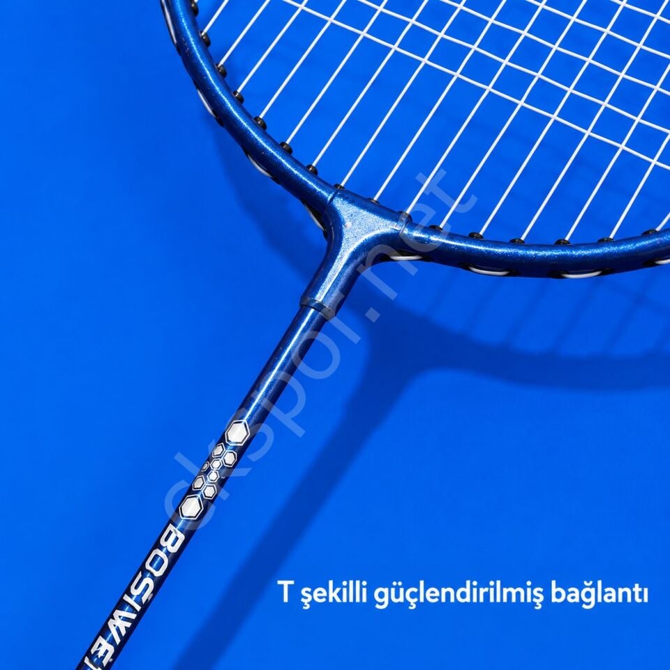 Pro-606 Badminton Seti 2 Raket 3 Top Taşıma Çantalı Badminton Raketi Ve Top Seti