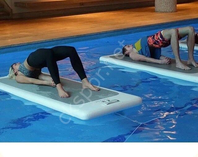 Aqua mat Havuz Deniz Matı Şişme Spor Egzerisz Yoga  Aqua Matı