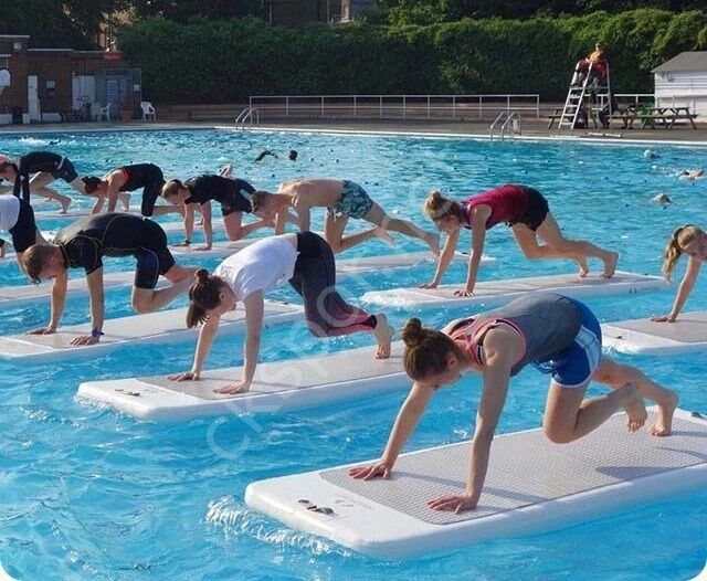 Aqua mat Havuz Deniz Matı Şişme Spor Egzerisz Yoga  Aqua Matı
