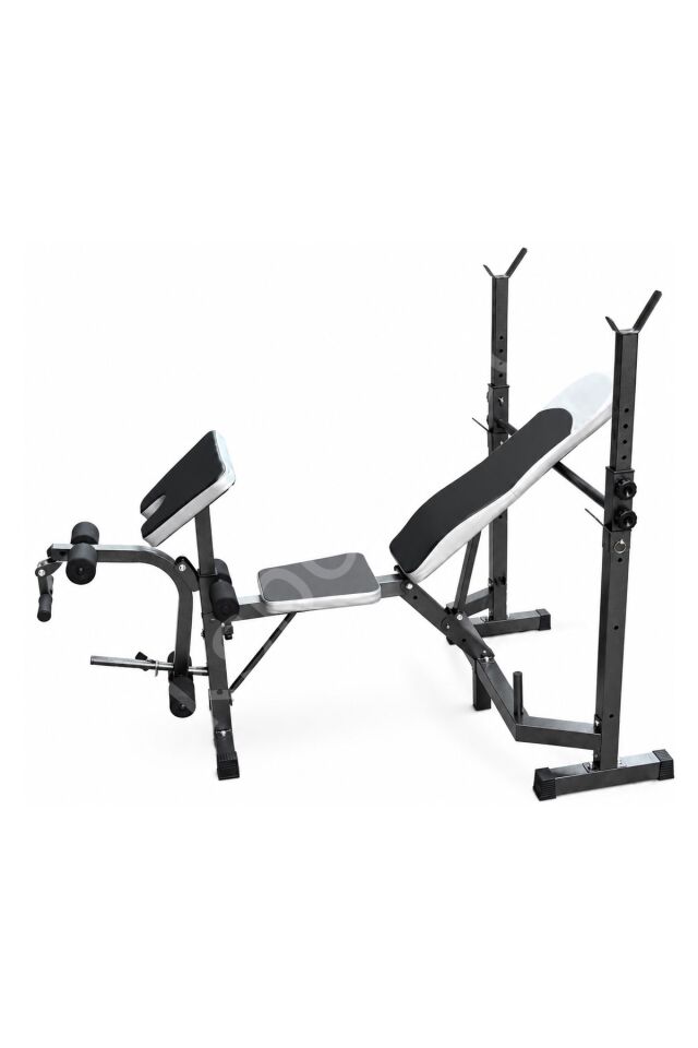 Çok Fonksiyonlu Bench Press Sehpası Biceps ve Bacak Aparatlı Ağırlık Çalışma İstasyonu