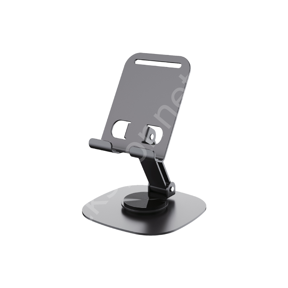 ACL ATD-02 360 Derece Dönebilen Metalik Telefon ve Tablet Masaüstü Standı – Teleskopik ve Katlanabilir
