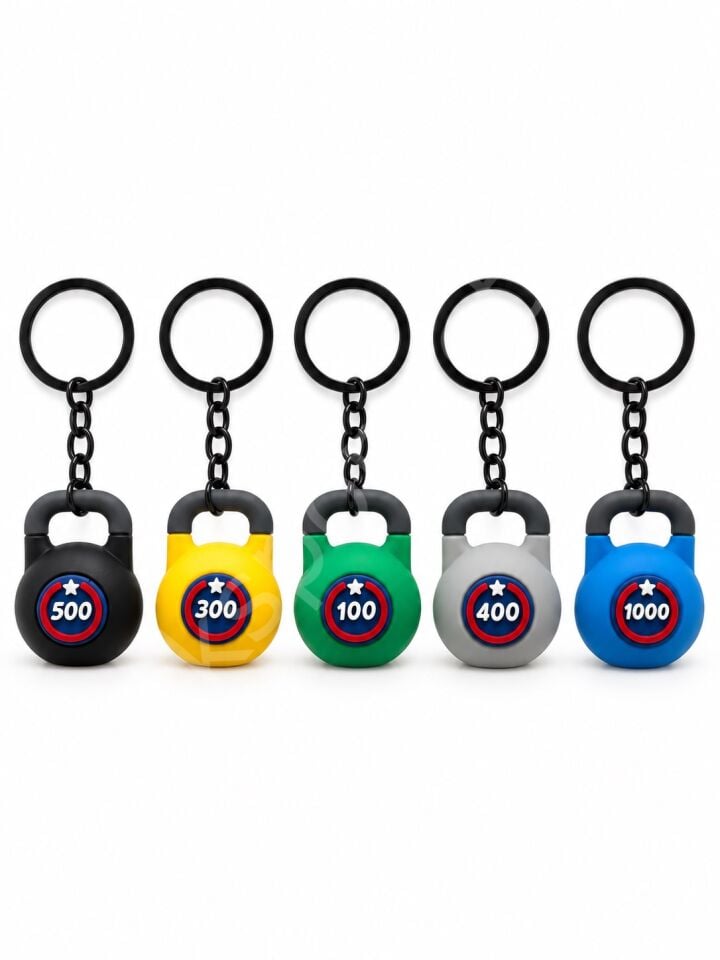 CKSpor Kettlebell Temalı Spor Anahtarlık Fitness Tasarımlı Çanta Aksesuarı A38