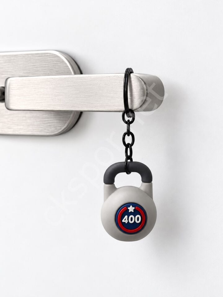 CKSpor Kettlebell Temalı Spor Anahtarlık Fitness Tasarımlı Çanta Aksesuarı A38