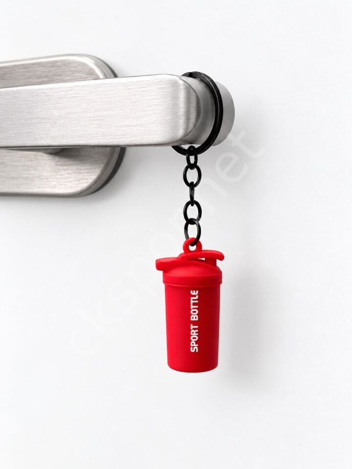 CKSpor Spor Matarası Temalı Anahtarlık Fitness Tasarımlı Çanta Aksesuarı Charm A-36