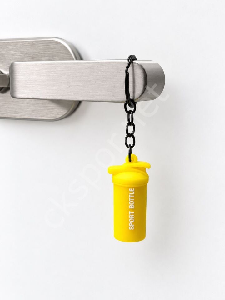 CKSpor Spor Matarası Temalı Anahtarlık Fitness Tasarımlı Çanta Aksesuarı Charm A-36