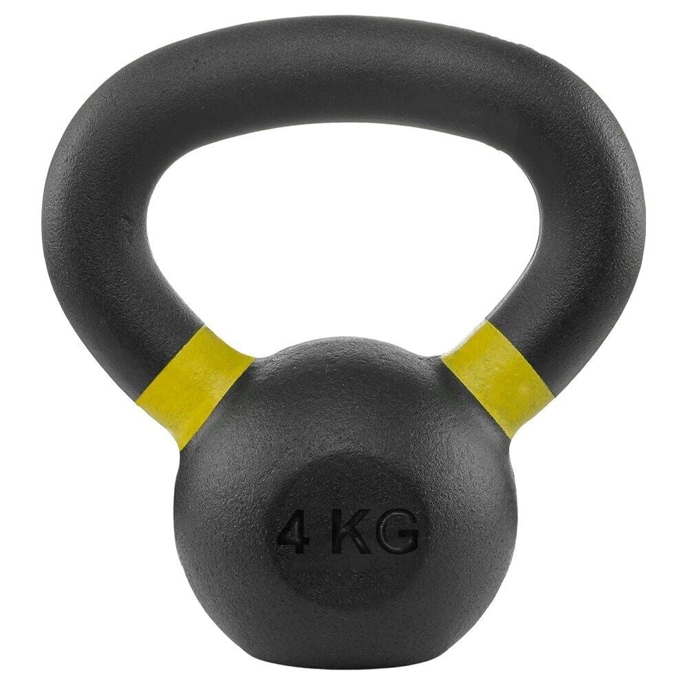 4 KG Döküm Kettlebell – Fitness, Crossfit ve Kol Çalıştırıcı