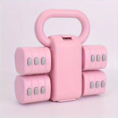 Ayarlanabilir Dambıl ve Kettlebell Seti 5,5 Kg Pembe