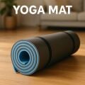 16 MM Mavi - Siyah Çift Taraflı Pilates Matı