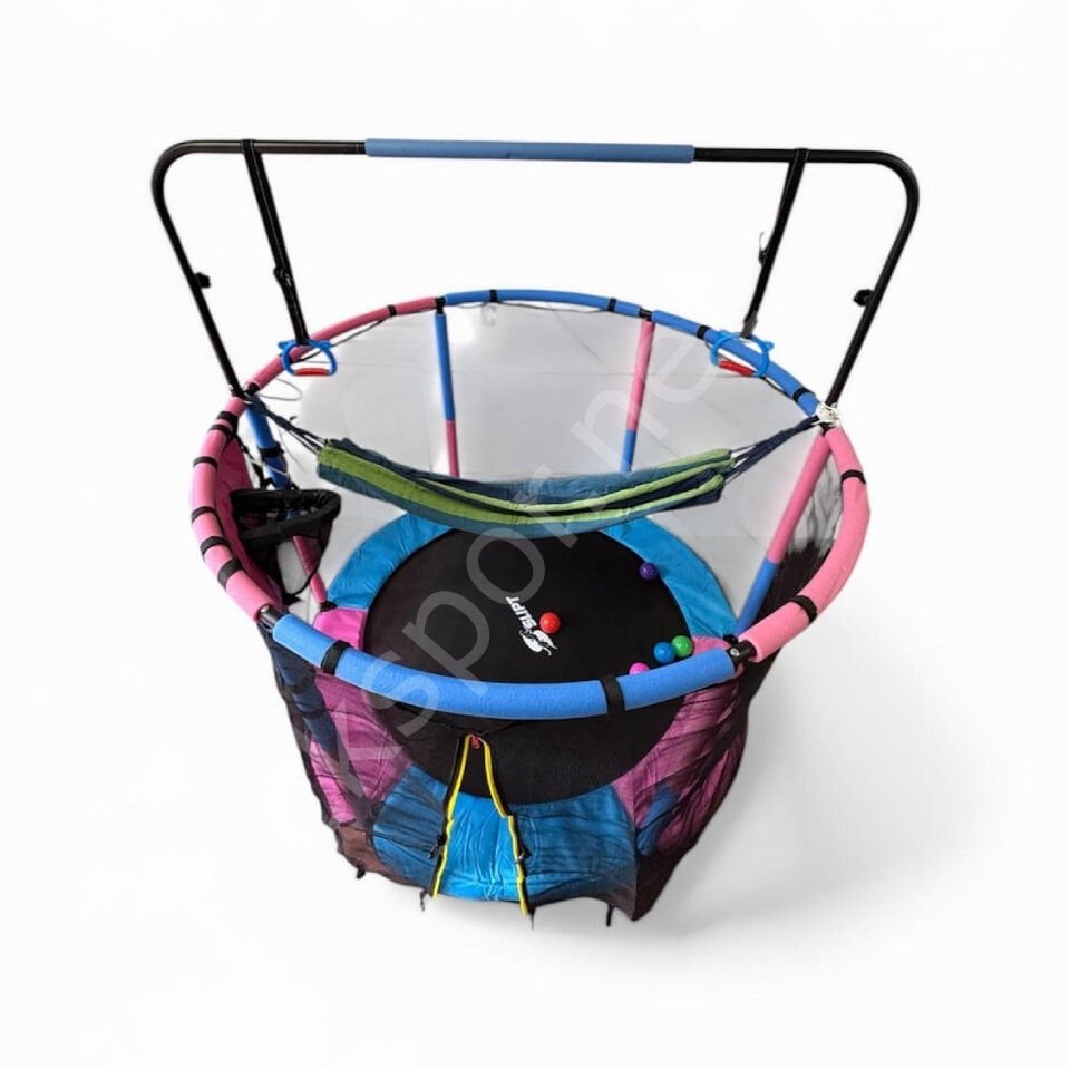 150 CM Trambolin – Korumalı Çocuklara Özel Fileli Büyük Boy Trambolin