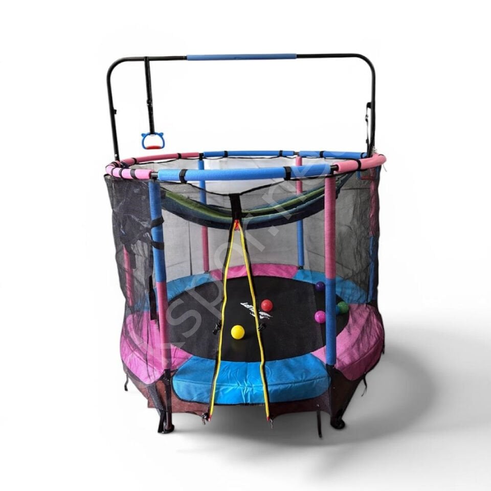 150 CM Trambolin – Korumalı Çocuklara Özel Fileli Büyük Boy Trambolin