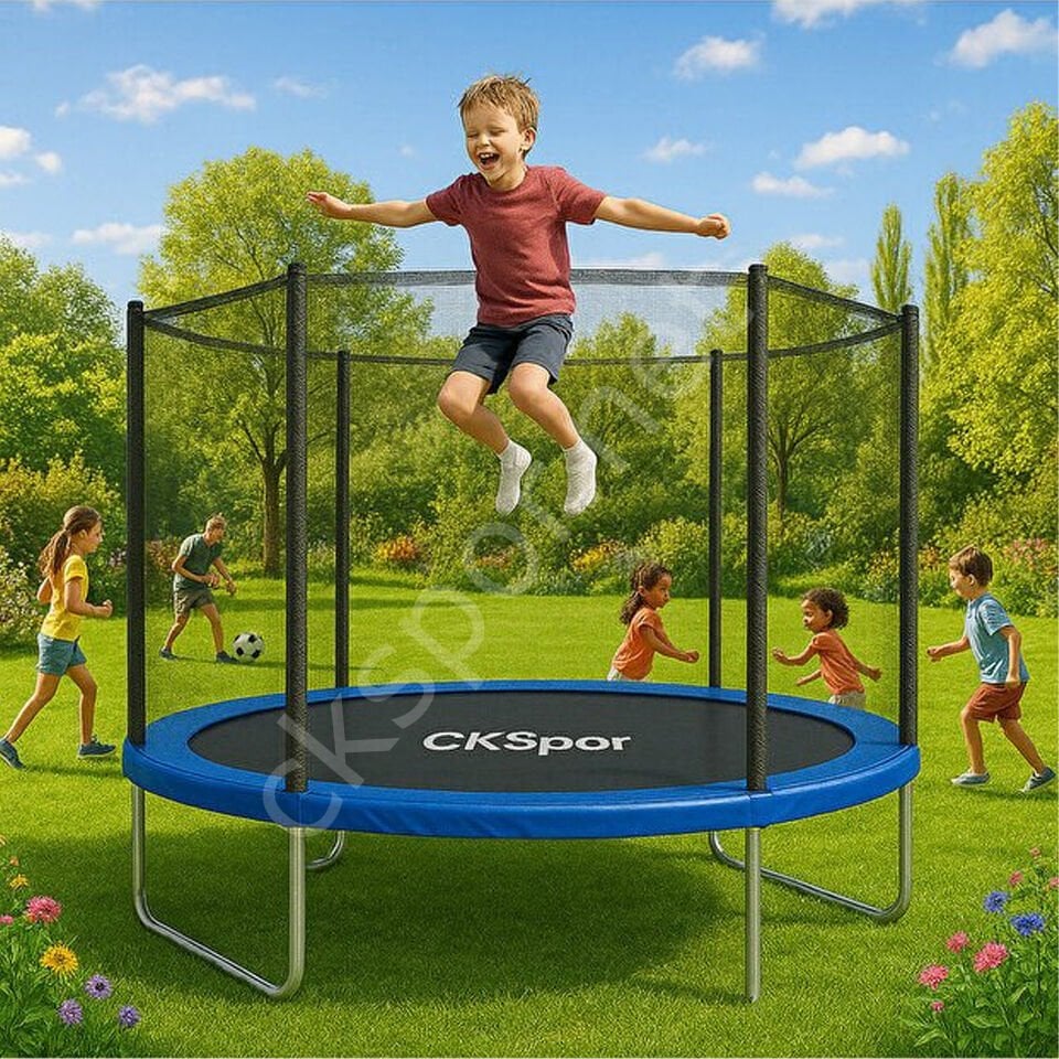 183 CM Trambolin – Büyük Boy Fileli Dış Mekan Trambolini