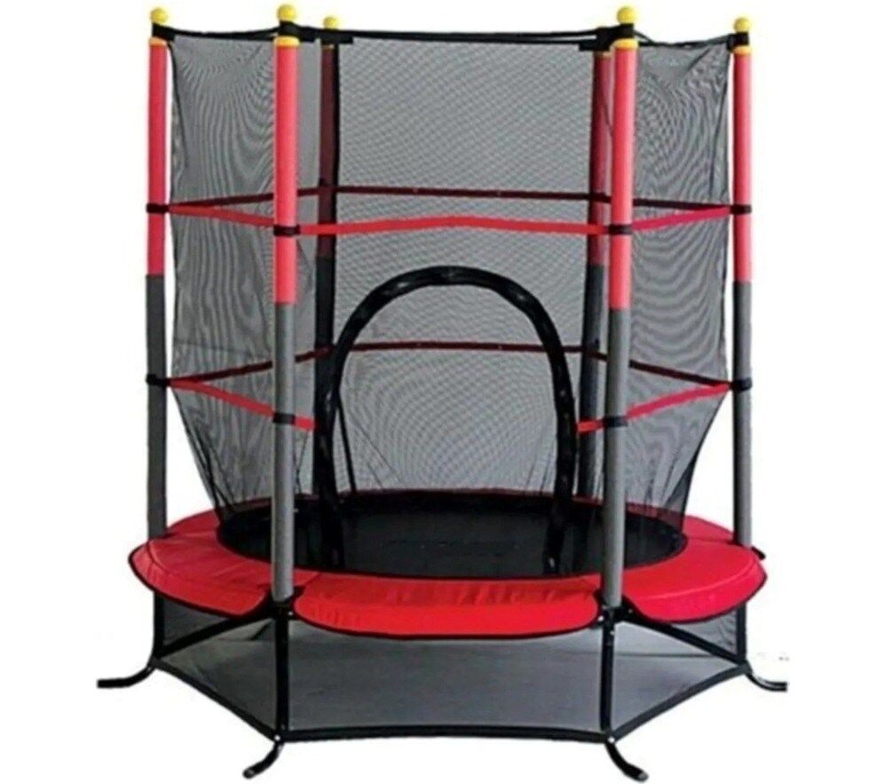 140 CM Trambolin – 55 İnç Fileli Trambolin Kırmızı