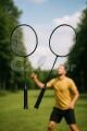 Fileli Badminton Raket 3 Toplu – Taşıma Filesi Dahil Raket Seti