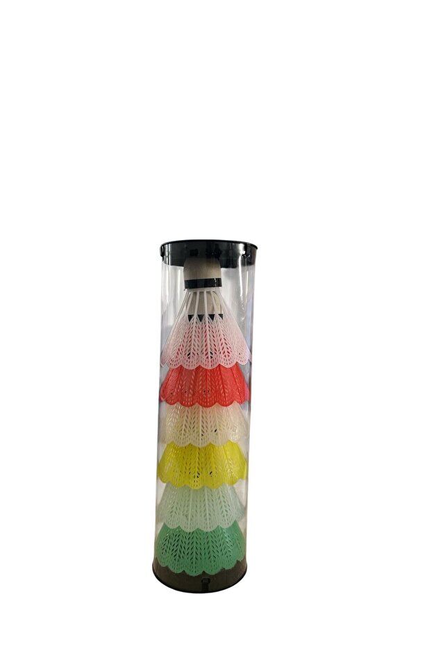 Badminton Topu 6’lı Yeni Renkli – Renkli Tüy Top Seti