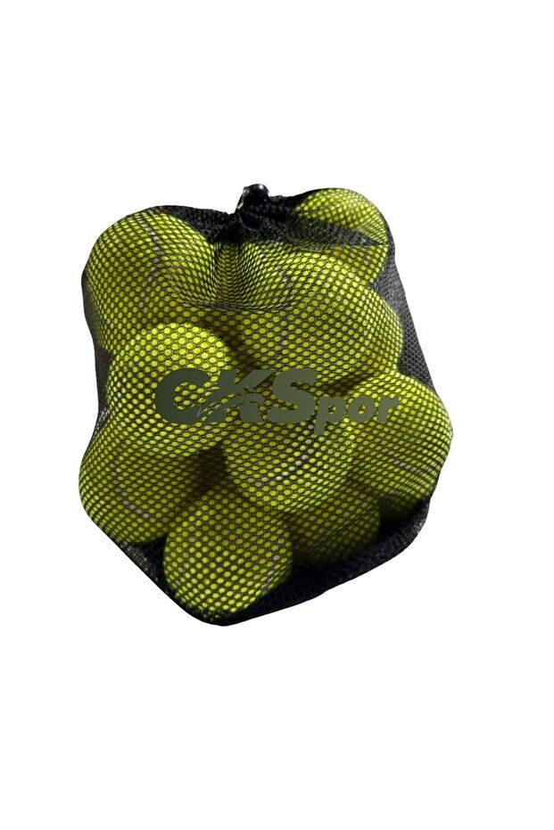12’li Fileli Tenis Topları – Antrenman Topu Seti