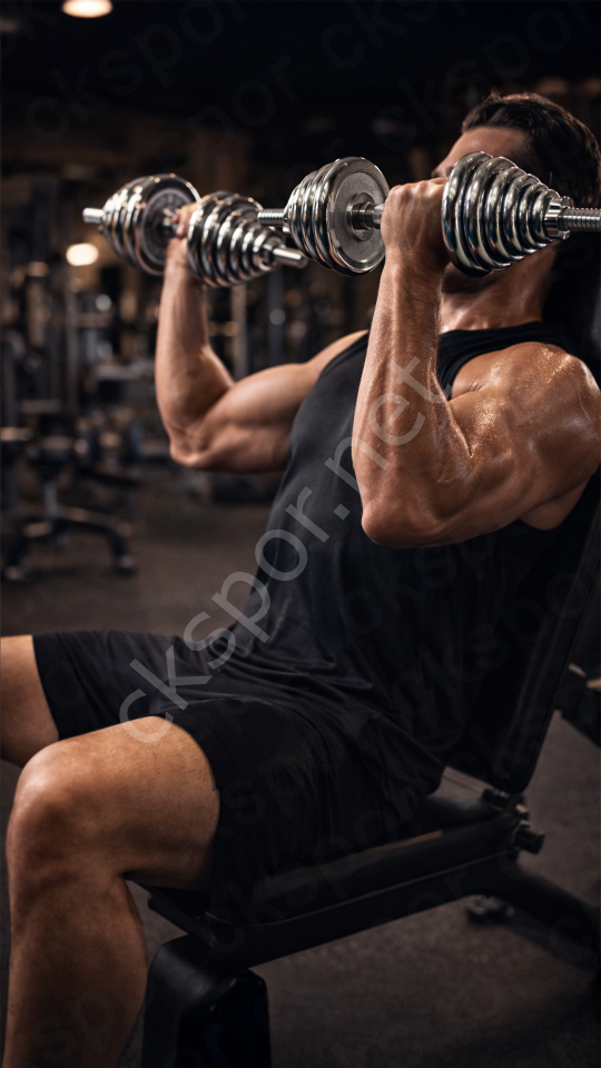 CKSPOR 50 KG Çantalı Krom Dambıl ve Halter Seti - Profesyonel Döküm Ağırlık ve Fitness Egzersiz Ekipmanı