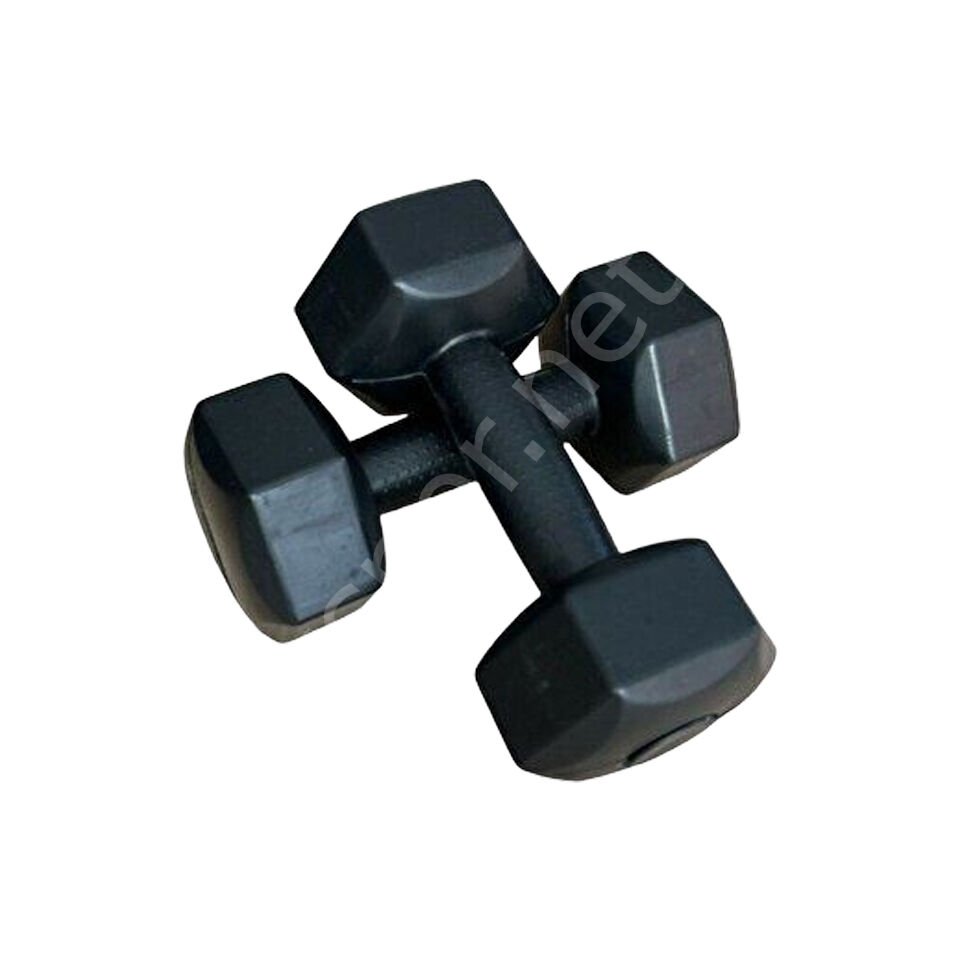 2 x 3 KG Plastik Dambıl Siyah
