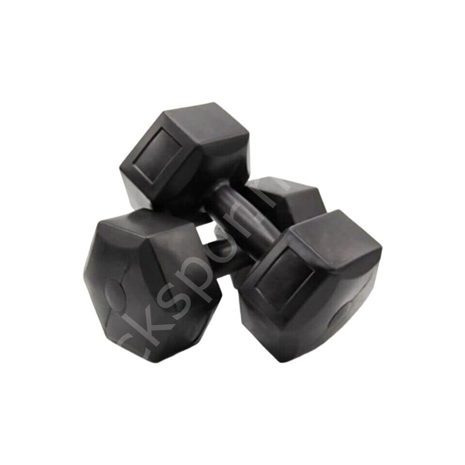 2 x 4 KG Plastik Dambıl Siyah